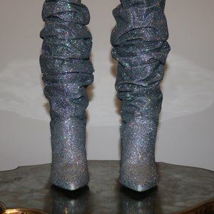 Steve Madden Iridescent Ruched Boots